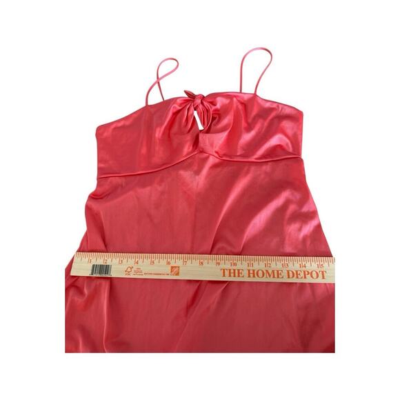 Annique Rosa Puleo Szule Maxi Night Gown Keyhole Cut Out Pink Coral Sz M - Picture 11 of 13